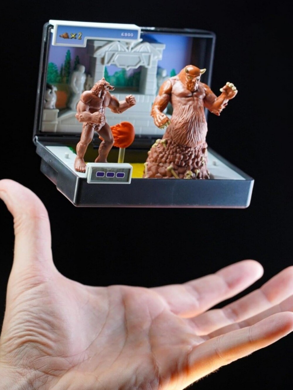 CONSOLE Heroes Altered Beast Retro Collectible Diorama β Mini Werewolf & Aggar
